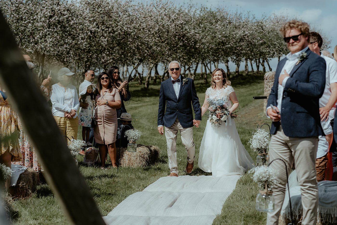 bride arrival in tipi, sustainable wedding venues, sustainable weddings, tipi tent wedding, tipi party, Herefordshire wedding venues